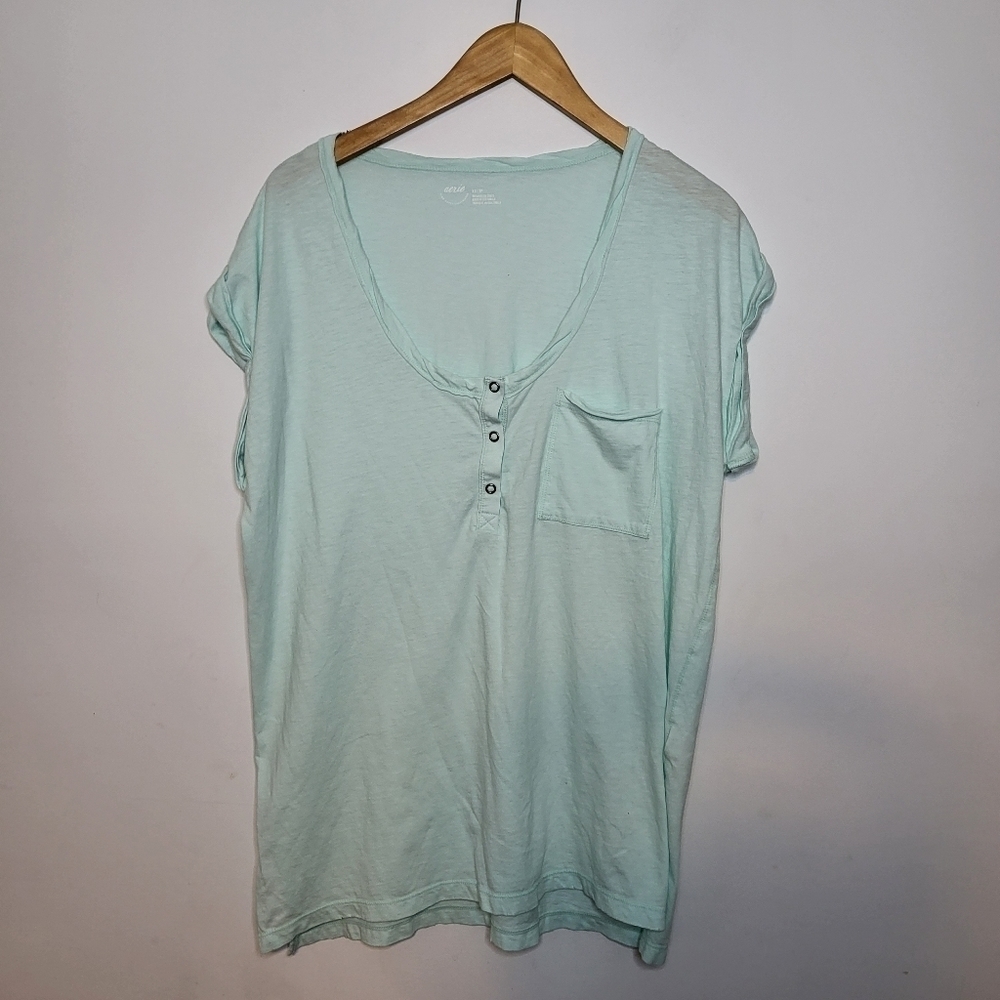 Aerie Cotton Oversized Fit Top Size XS